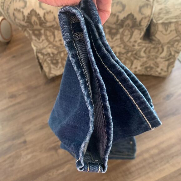 BKE Payton Mid Rise Cropped Medium Wash Flap Pocket Jeans 32x24 - Picture 4 of 14